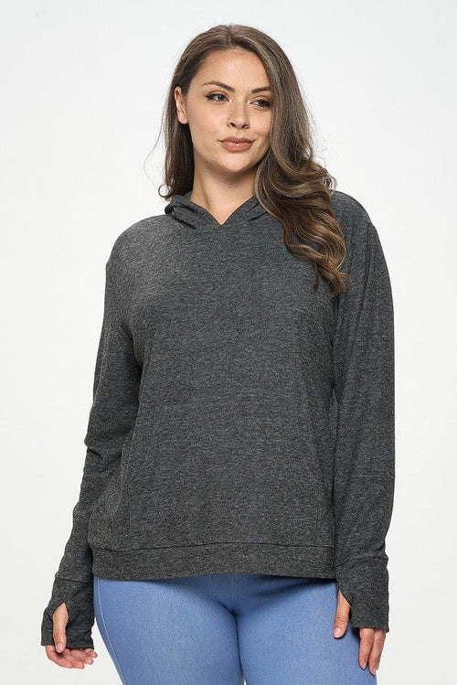 Women's French Terry Activewear Hoodie - Great for Cool Mornings,